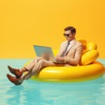 Work outside concept | ilustrasi adobe stock