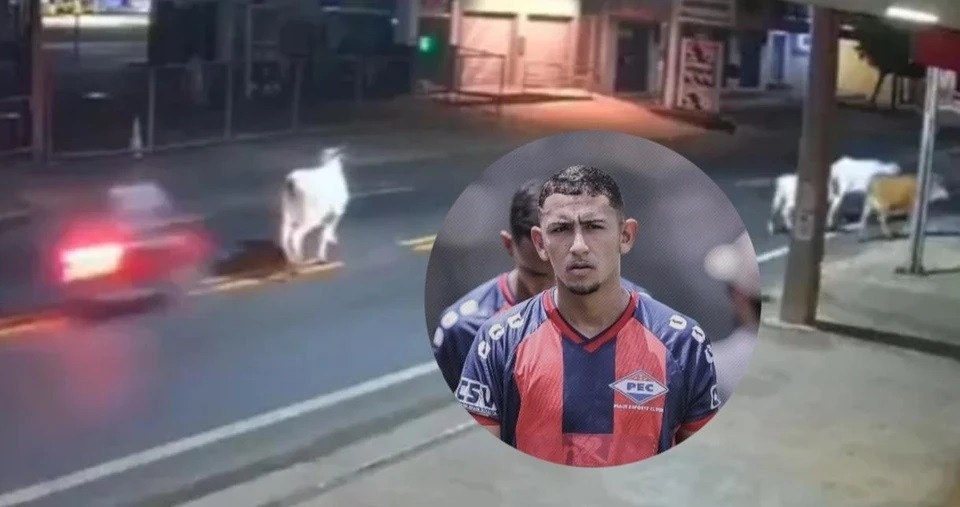 Pesepak Bola Brasil Meninggal Dunia Setelah Menabrakkan Motornya ke Seekor Sapi