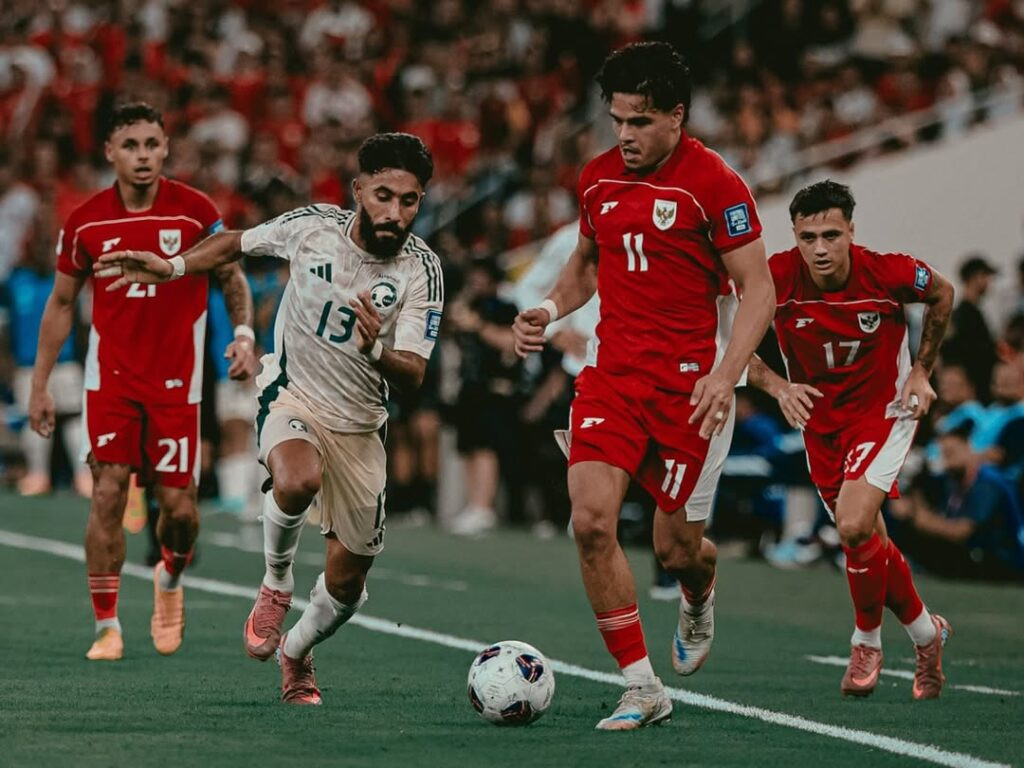 Poin Timnas Indonesia Dikurangi Setelah Kalah dari Arab Saudi