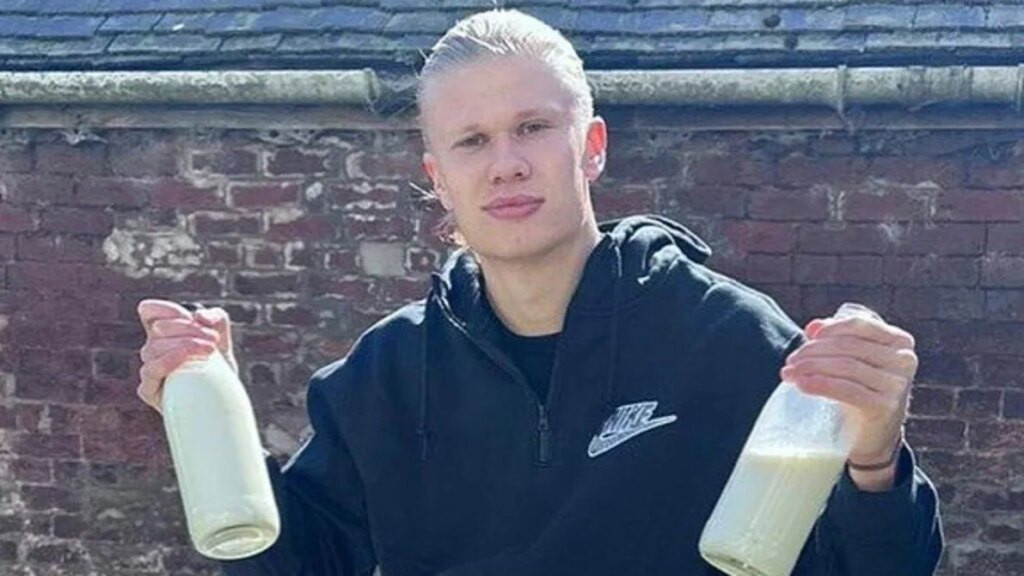 Kecintaan Erling Haaland yang Tidak Biasa Terhadap Minum Susu
