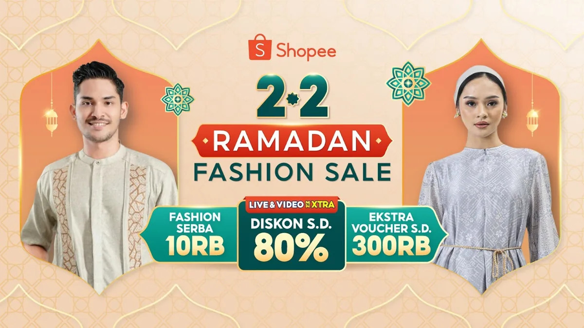 Siap Tampil Glow Up di Bulan Suci? Cek Promo Gila-gilaan Shopee 2.2 Ramadan Fashion Sale