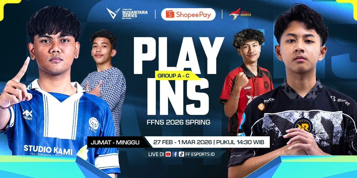 Jalan Menuju FFWS SEA: Intip Persaingan Sengit 36 Tim di Play-ins Free Fire Nusantara Series 2026 Spring 1 Jalan Menuju FFWS SEA: Intip Persaingan Sengit 36 Tim di Play-ins Free Fire Nusantara Series 2026 Spring