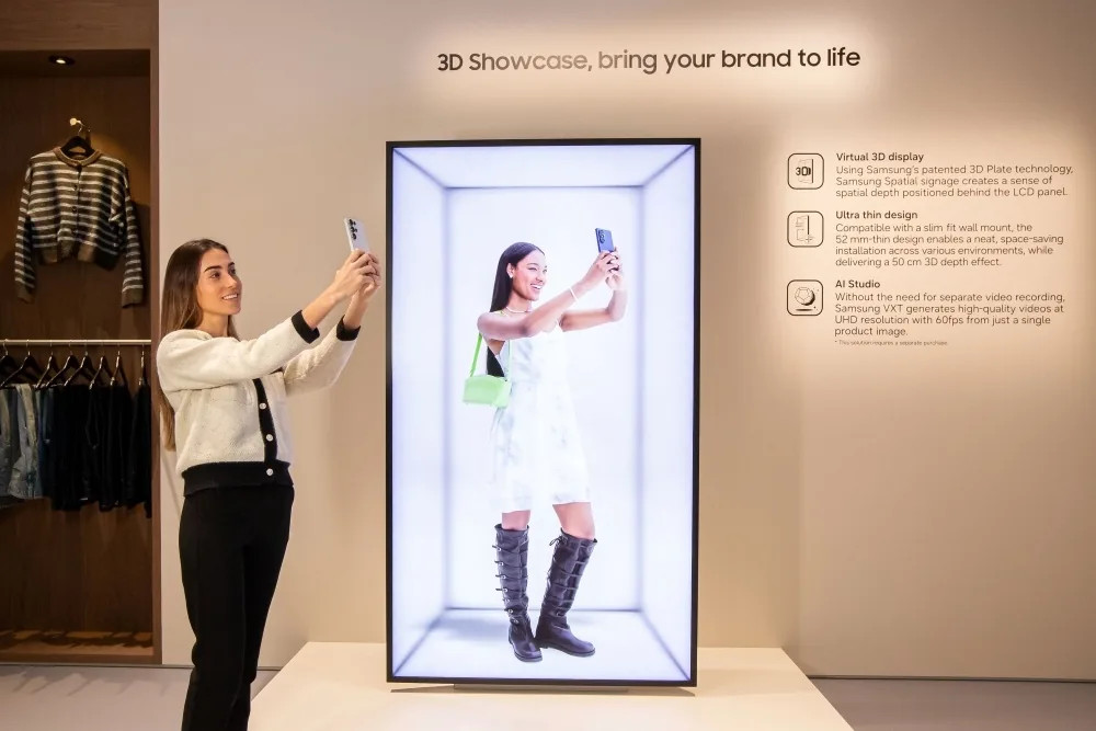 Samsung Perkenalkan Digital Signage 3D Tanpa Kacamata di ISE 2026
