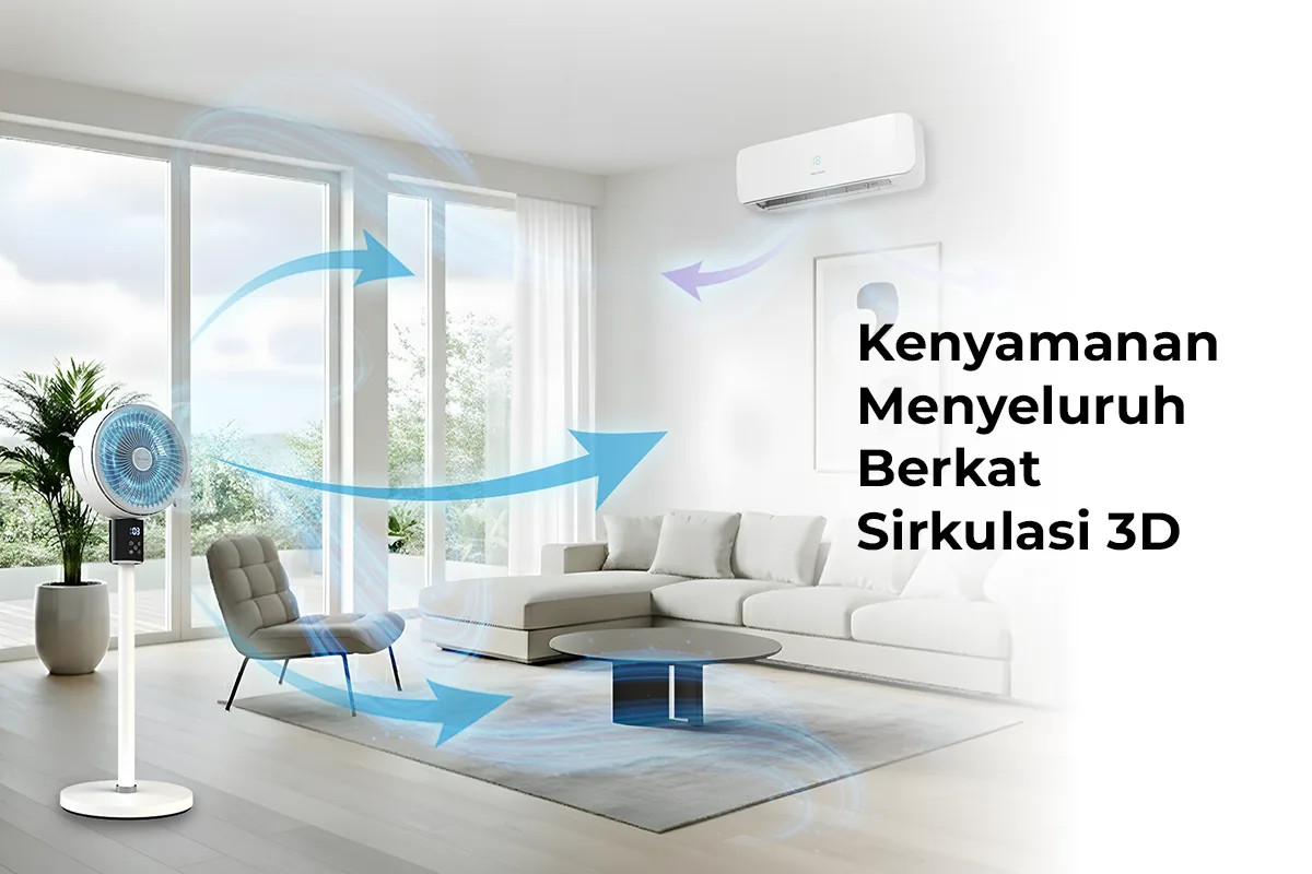 Polytron Hadirkan Air Circulation Fan dengan Teknologi Sirkulasi Udara 3D 1 Polytron Hadirkan Air Circulation Fan dengan Teknologi Sirkulasi Udara 3D