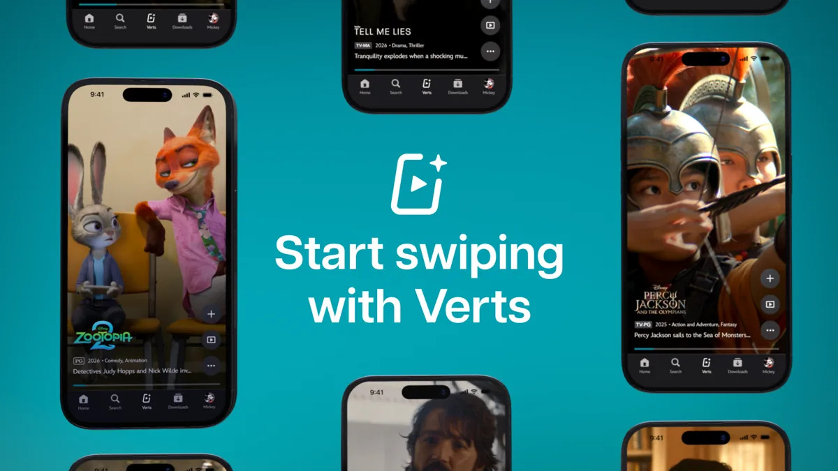 Disney+ Luncurkan Verts, Fitur Video Vertikal Mirip TikTok