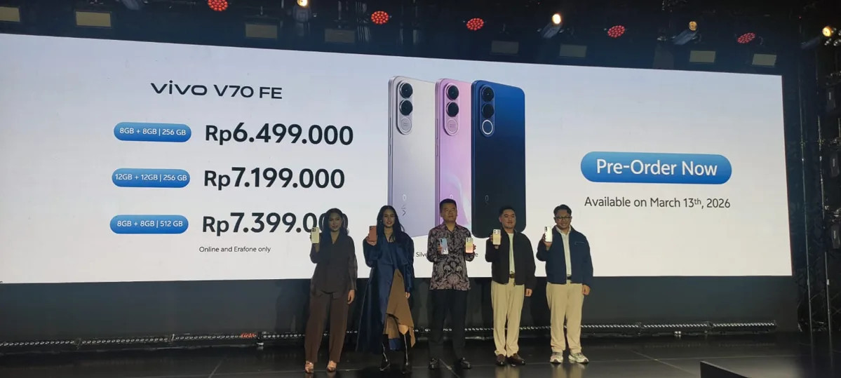 vivo V70 Series Resmi Hadir di Indonesia, Bawa Kamera 200MP dan Telephoto 10x