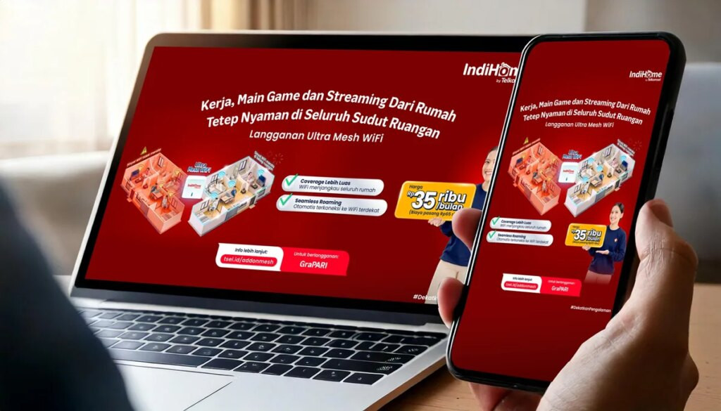 Telkomsel Hadirkan IndiHome Ultra Mesh Wi‑Fi untuk Rumah Penuh Sekat