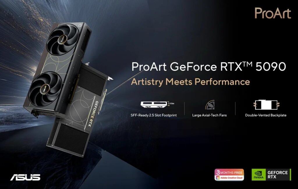 Gak Masuk Akal! Kartu Grafis Paling Gahar ASUS ProArt RTX 5090 Sukses Dipangkas Jadi Cuma 2,5 Slot