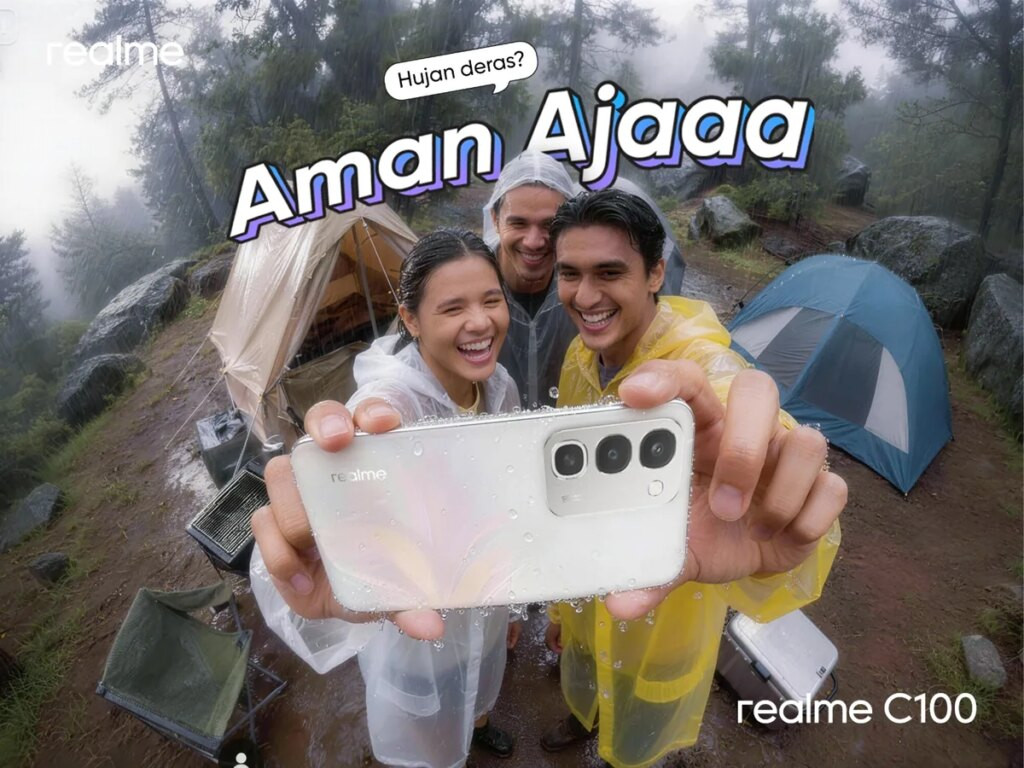 Fitur Menarik realme C100, Bawa Baterai 8000mAh, Tahan Air dan Tahan Banting