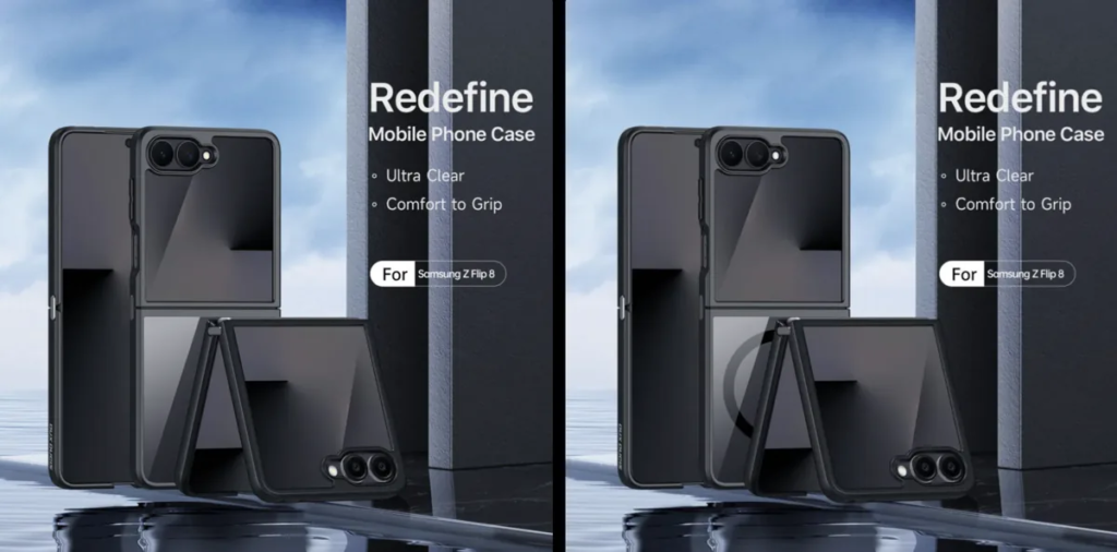 Desain Samsung Galaxy Z Flip 8 Terungkap Lewat Render Casing Terbaru, Fix Pakai Fitur Magnetic Charging?
