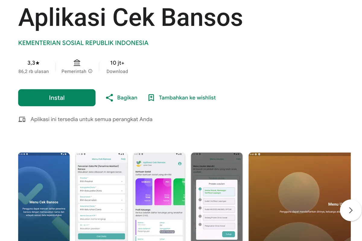 Cara Mudah Cek Desil Bansos 2026 Pakai NIK KTP Lewat HP