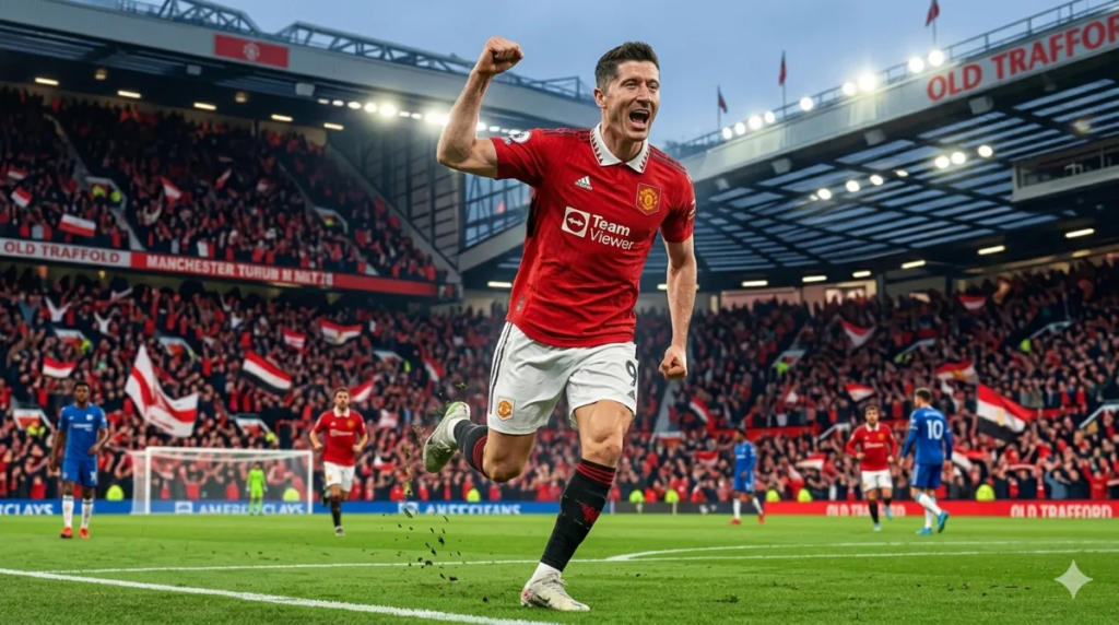 Harga Osimhen Kemahalan, Man United Berpaling ke Lewandowski