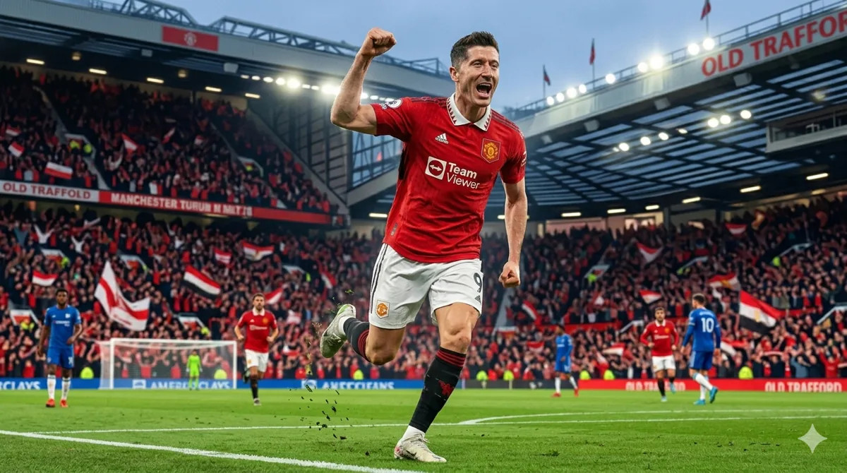 Harga Osimhen Kemahalan, Man United Berpaling ke Lewandowski