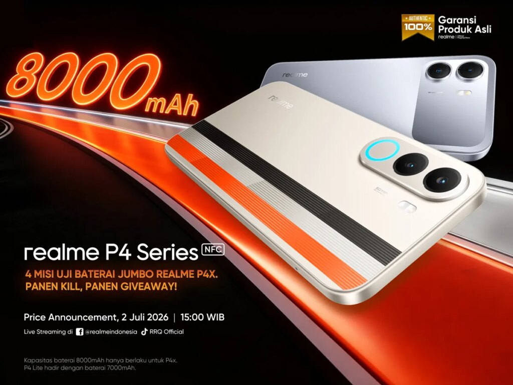 Realme P4 Series Segera Meluncur di Indonesia, HP Gaming Dibekali Baterai 8000mAh