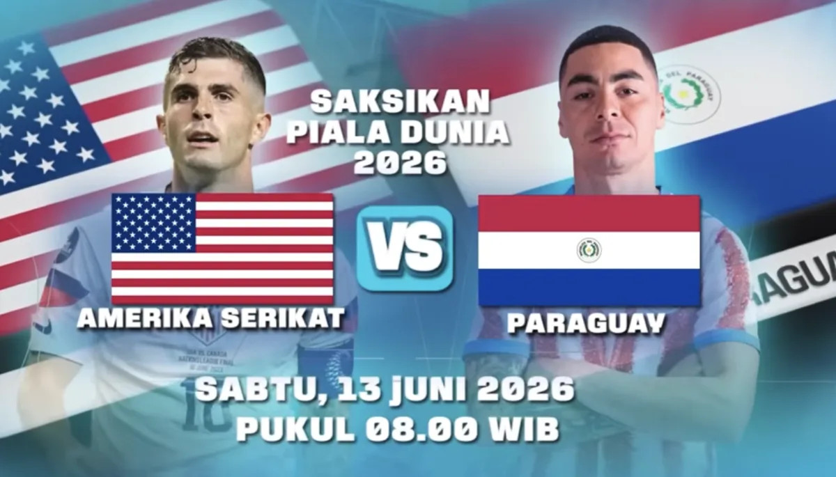 Nonton Siaran Langsung AS vs Paraguay Piala Dunia 2026, Intip Prediksi Line-up Skuad Pochettino 1 Nonton Siaran Langsung AS vs Paraguay Piala Dunia 2026, Intip Prediksi Line-up Skuad Pochettino