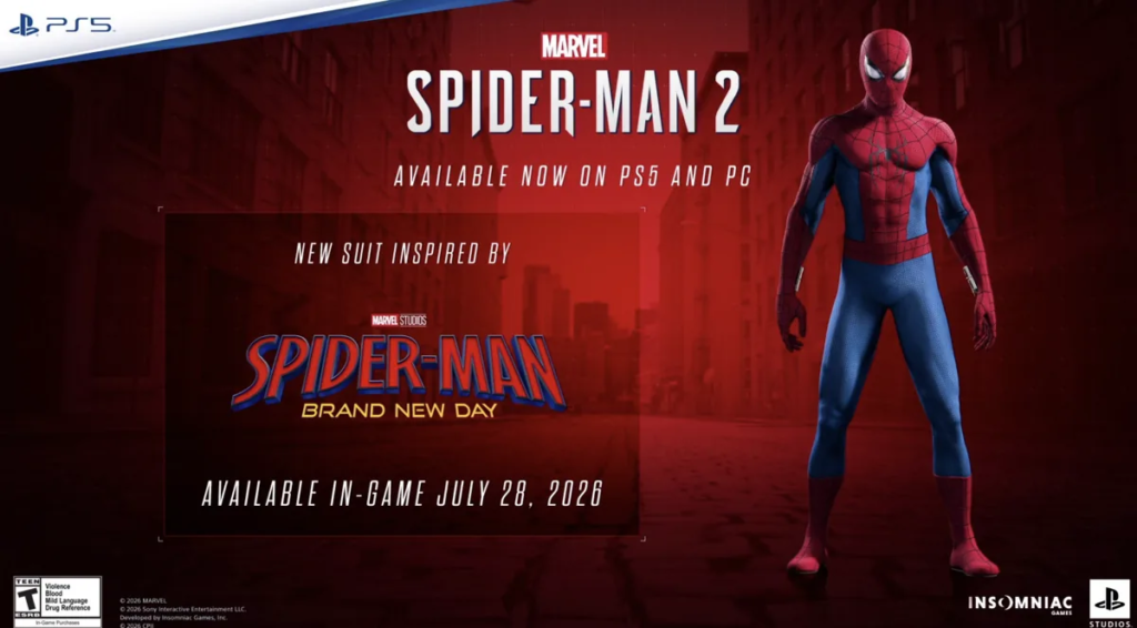 Spider-Man Brand New Day Makin Hype! Marvel's Spider-Man 2 Bakal Gratiskan Kostum Baru untuk PS5 dan PC