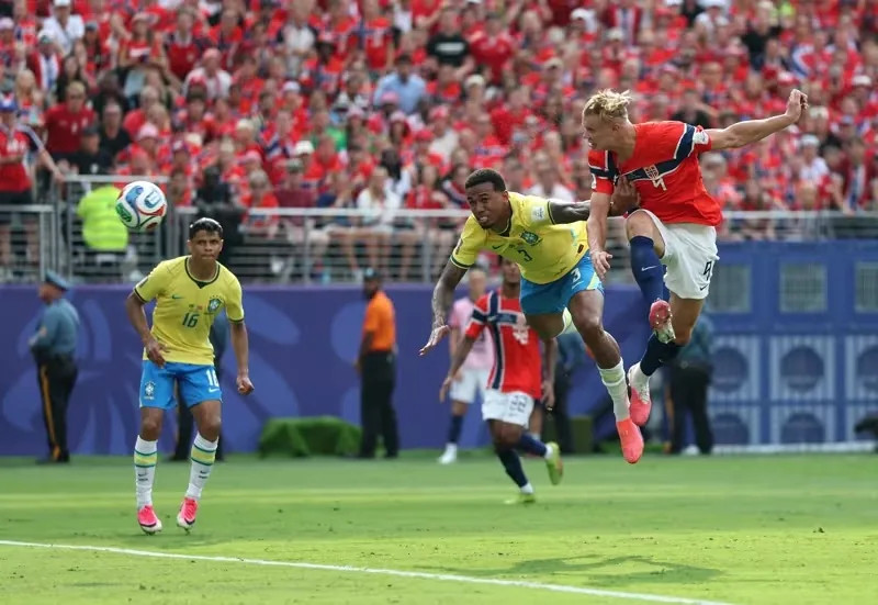 Brace Erling Haaland Hancurkan Tim Samba