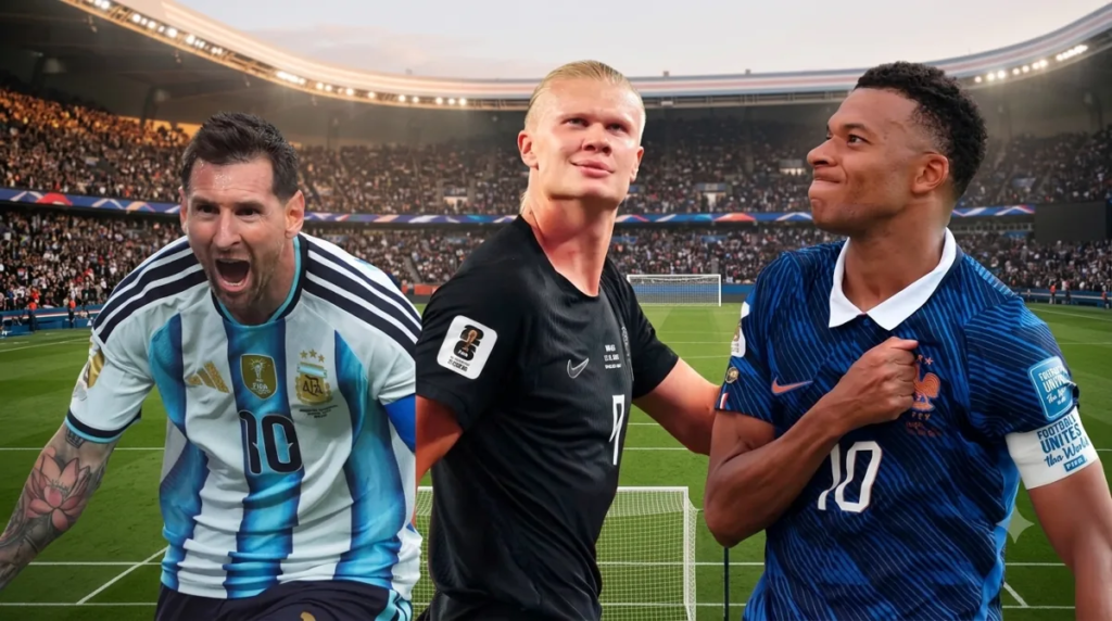 Mbappe, Messi, dan Haaland Berbagi Takhta dengan 7 Gol