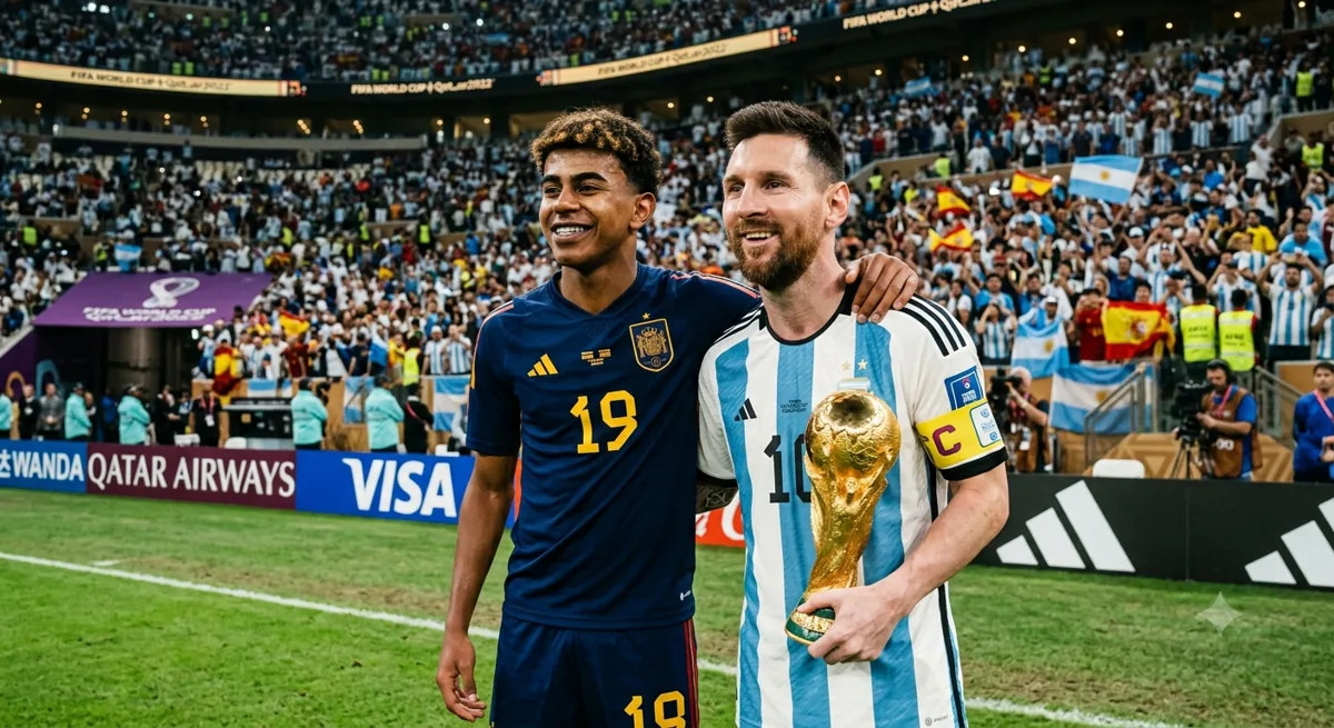 Dulu Digendong Messi, Kini Lamine Yamal Menantangnya di Final Piala Dunia 2026 1 Dulu Digendong Messi, Kini Lamine Yamal Menantangnya di Final Piala Dunia 2026