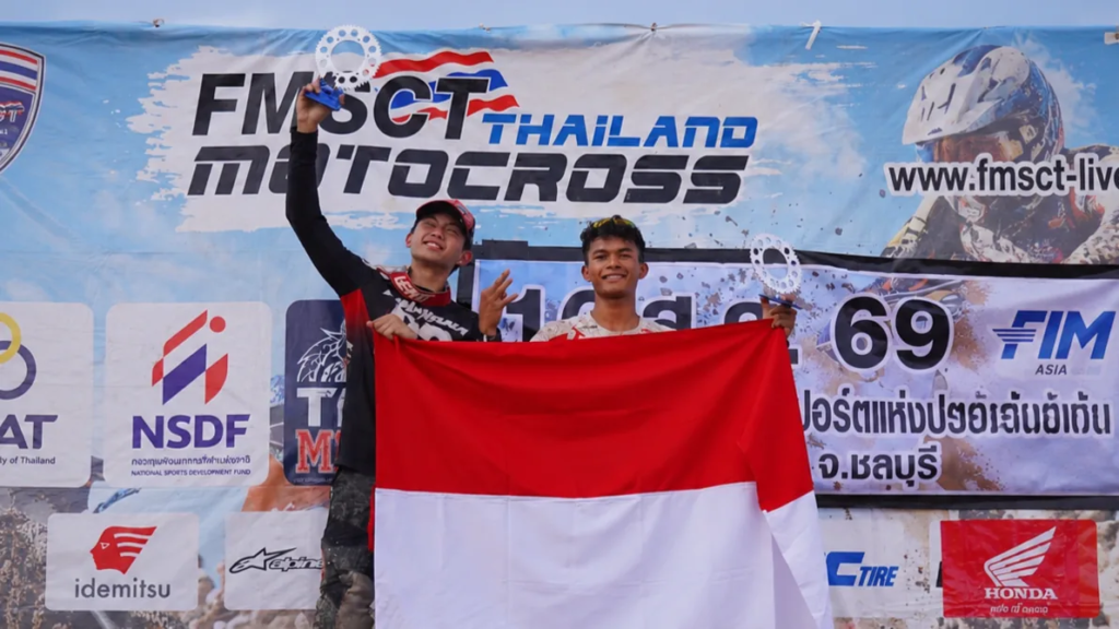 Kado Manis HUT RI ke-81: Dua Pembalap Ducati MX Team Indonesia Sabet Podium di Thailand