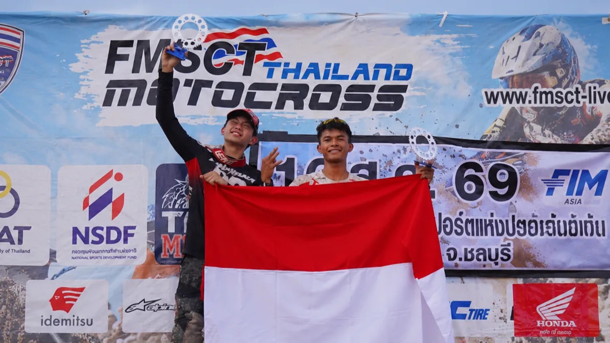 Kado Manis HUT RI ke-81: Dua Pembalap Ducati MX Team Indonesia Sabet Podium di Thailand