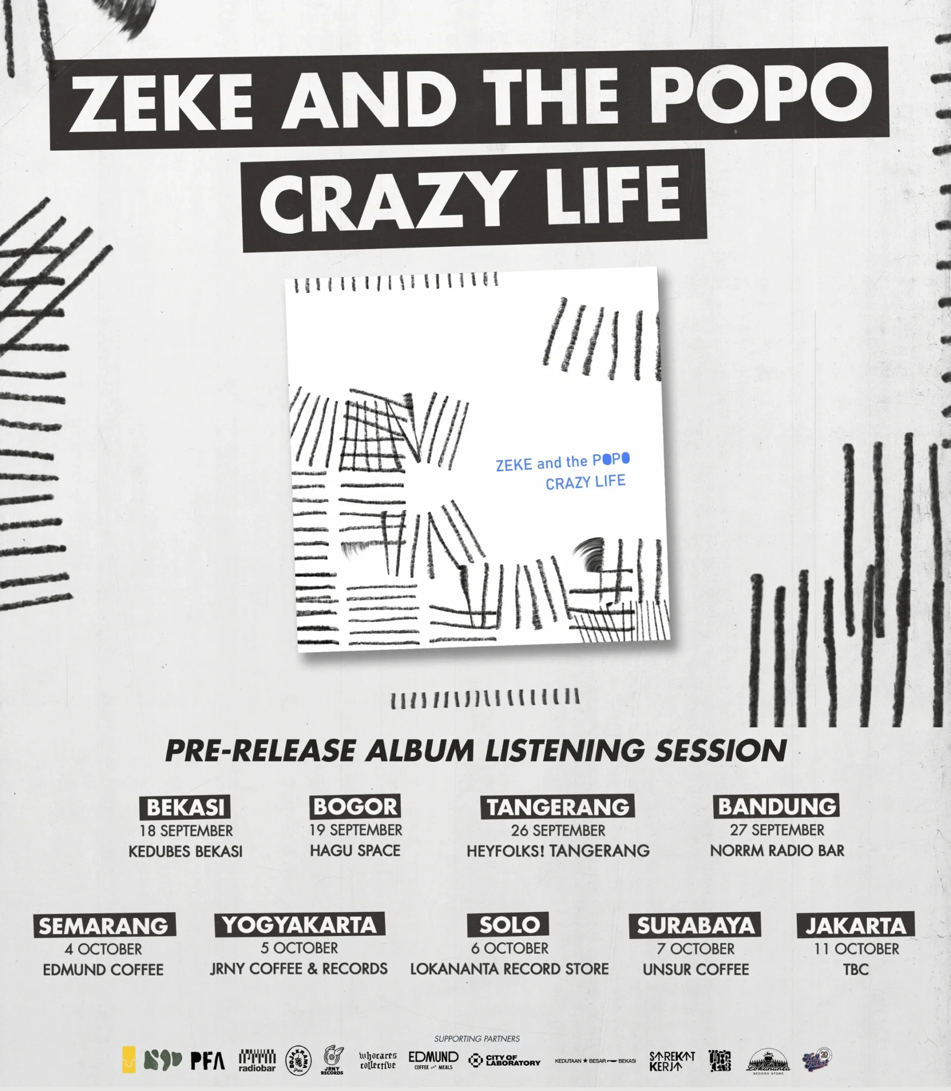 Sesi Dengar album Crazy Life - Zeke and The Popo